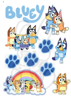 Wydruk jadalny BLUEY A4 WZ. 1