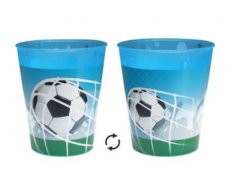 #ZKUW Kubek wielokrotnego użytku Soccer Fans Decorata Party, 1 szt. KK