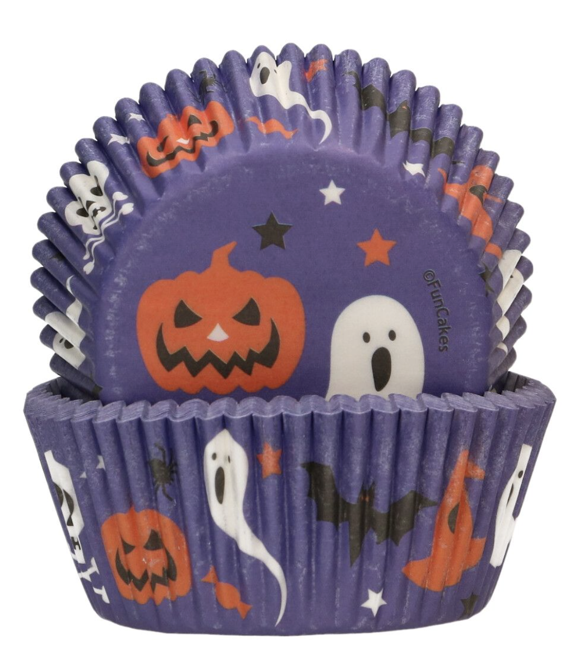 Papilotki do muffinek SPOOKY HALLOWEEN FunCakes – opakowanie 48 sztuk
