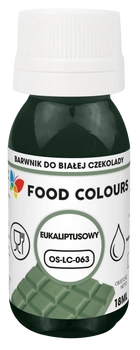 Barwnik do czekolady i mas tłustych Eukaliptusowy 18 ml Food Colours