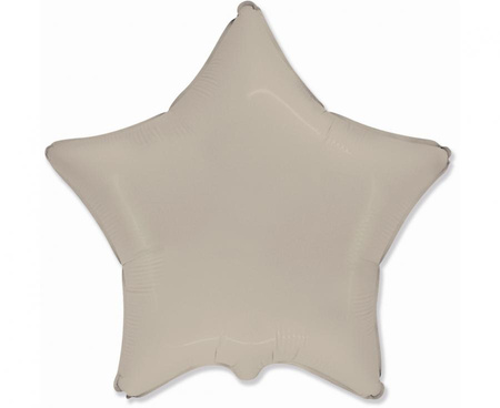 #BFK Balon foliowy 18" FX - Gwiazda (matowa Creamy Late) KK
