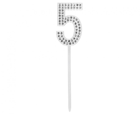 #DETO Piker diamentowy na tort 5, 2,5 x 10, 5 cm