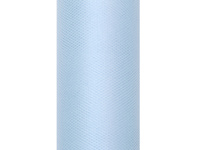 Tiul gładki, błękit, 0,15 x 9m (1 szt. / 9 mb.)