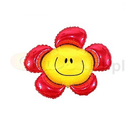 #BFK Balon foliowy 14" FX - Kwiatek (czerwony), niepakowany