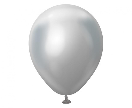 #BL Balony  5" Mirror Silver , 100 szt.