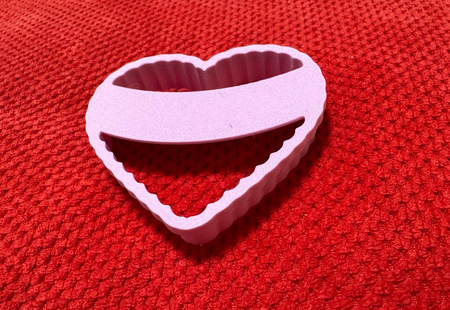 Foremka do tworzenia dekoracji SERCE KARBOWANE WZ.I KicCake