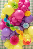 Balon foliowy Cyfra '4', 86cm, oliwkowy
