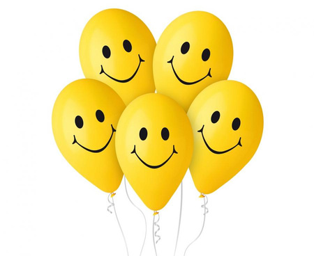 #BL Balony Premium Uśmiechy, 12 cali / 5 szt.