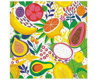 #ZSE Serwetki PAW wzorzyste Tropical Delight 33x33 cm, 20 szt.