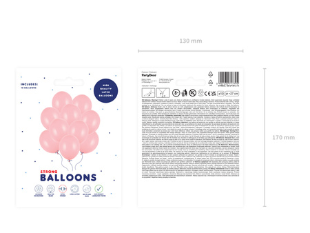 Balony Strong 27cm, Metallic Brt. Orange (1 op. / 50 szt.)