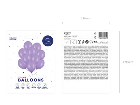 Balony Strong 27cm, Pastel Mix (1 op. / 10 szt.)