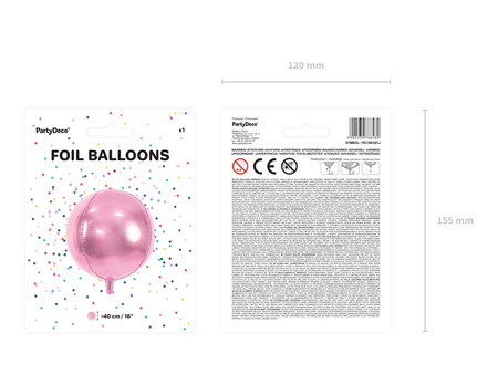 Balon foliowy Cyfra ''9'', 35cm, niebieski