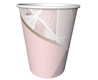 #ZKU_GD Kubeczki papierowe Rose Chic, 240 ml/ 6 szt.