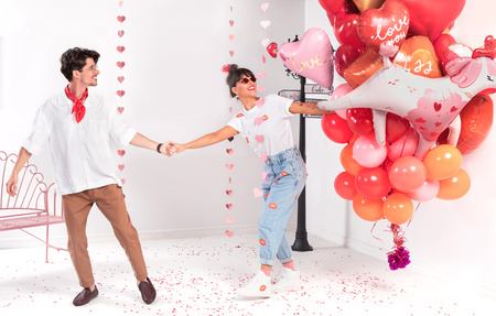 Zestaw bombek papierowych Świąteczne postacie, mix (1 op. / 5 szt.)