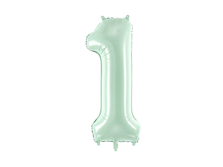 Świeczka urodzinowa Cyferka 5, zielony, 6 cm