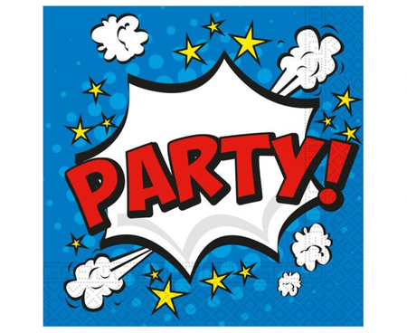 #ZSE Serwetki papierowe "Boom Party", rozm. 33 x 33 cm, 20 szt. KK
