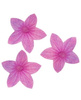 Dekoracja waflowa na tort KWIATUSZKI MINI FIOLETOWE 20 szt. Rose Decor