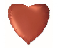 #BFK Balon foliowy 18" FX - Serce (satynowy pomarańczowy), niepakowany