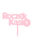 Personalizowany topper na ROCZEK Z JEDYNECZKĄ WZ.II + IMIE DZIECKA + KOLOR