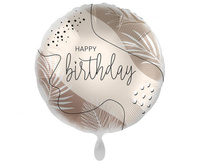 #BFK Balon foliowy Natural Colour Birthday S40,45 cm zapakowany