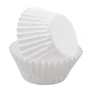 Papilotki na muffinki 55x35 mm BIAŁE 50 szt.