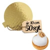 Bankietówki podkładki pod monoporcje jednostronne ZŁOTE 10 cm 50 szt