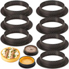 Zestaw 6 szt. rantów perforowanych do tartaletek — ringi do tarty 8 cm (wys. 2 cm)