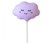 #BFK Balon foliowy 14" FX - Chmurka (matowa Pink)