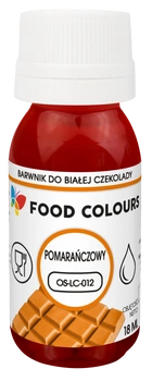 Barwnik do czekolady i mas tłustych POMARAŃCZOWY 18 ml Food Colours