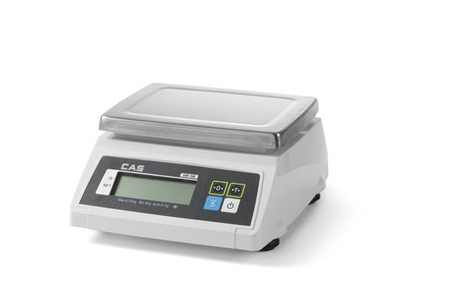 Waga wodoodporna z legalizacją, 10 kg, 278x317x(H)141mm CAS