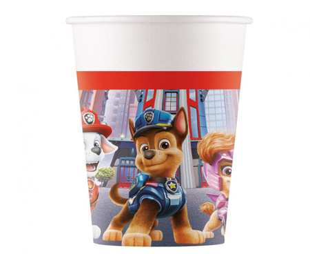 #ZKU Kubeczki papierowe (WM) Paw Patrol: The Movie, 200ml, 8 szt. (SUP label) KK