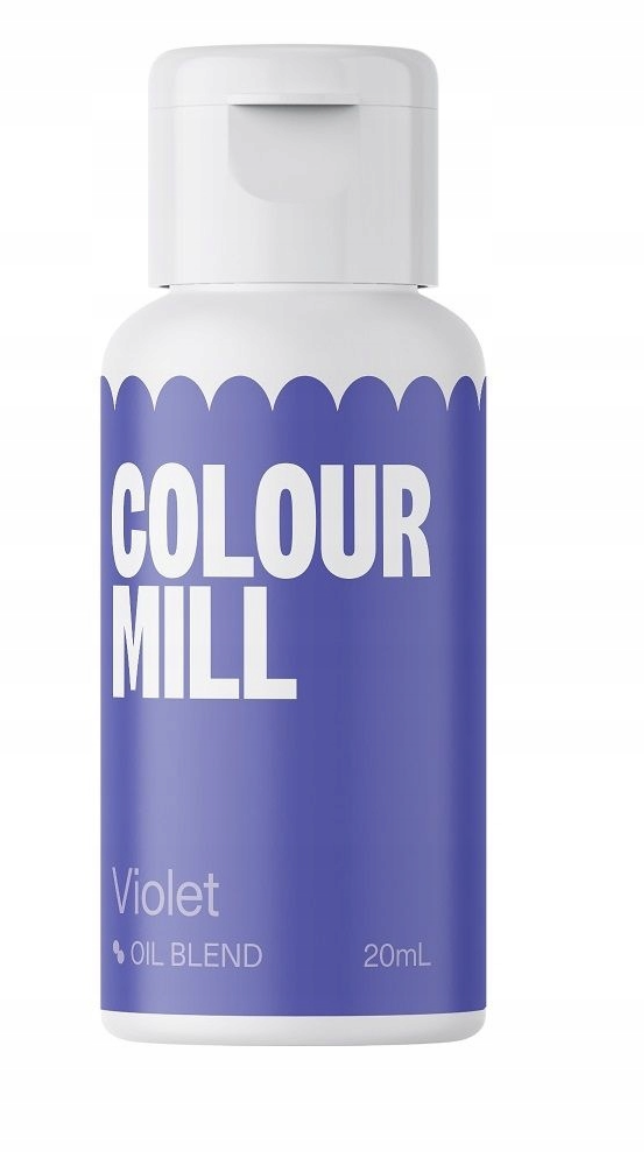 Barwnik olejowy do mas tłustych Violet 20 ml Colour Mill – fioletowy barwnik do czekolady i kremów