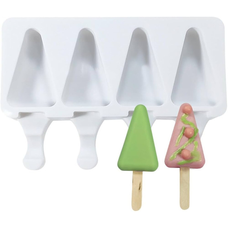 Silikonowa forma trójkątna do lodów i wypieków - zastosowanie w wysokich i niskich temperaturach