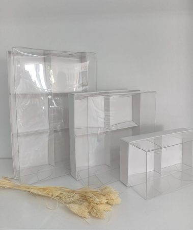 Pudełko na 2 monoporcje 17,5X8,5X7,5 cm PERŁOWE BIAŁE