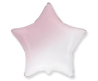 #BFK Balon foliowy 18" FX - Gwiazda (gradient biało-różowy), niepakowany