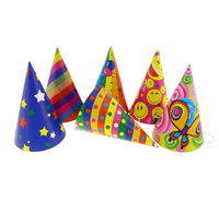#STAI Czapeczka PARTY papierowa , mix wzorów/ 144 szt.