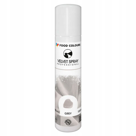 Zamsz SZARY Velvet Spray Grey 100ml Food Colours