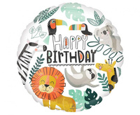 #BFK Balon foliowy 18" CIR - Get Wild Birthday