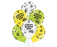 #BL Balony D11 Gamer Birthday PA Mix3 1C5S, 6 szt.