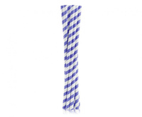 #ZSŁ Rurki (słomki) pap. SHAKE fioletowe paski, 8x252mm / 10 szt.