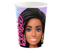 #ZKU Kubeczki papierowe Barbie Sweet Life 250 ml, 8 szt.