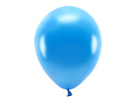 Balony Eco 30cm metalizowane, niebieski (1 op. / 10 szt.)