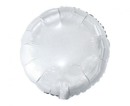 #BFK Balon foliowy okrągły, biały, 18"/ 100szt.