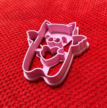 Foremka do tworzenia dekoracji KOTEK Z SERDUSZKIEM WZ.I KicCake