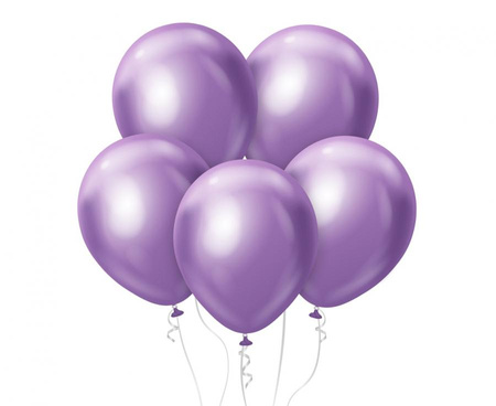#BL Balony Beauty&Charm, platynowe j. fioletowe 18"/ 5 szt.