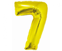 #BFC37 Balon foliowy Smart, Cyfra 7, złota, 76 cm AA