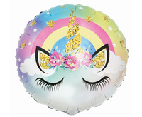 #BFK Balon foliowy Pastelowy Jednorożec, 18" AA