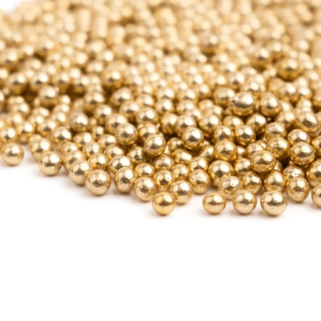 Posypka dekoracyjna złote perełki OLD GOLD SUGAR PEARLS 90g Słodki Bufet