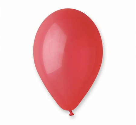 #BL Balony G90 pastel 10" - czerwone 45/ 100 szt.