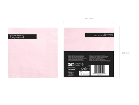 Balony 30cm, happy birthday, P. Baby Pink (1 op. / 50 szt.)